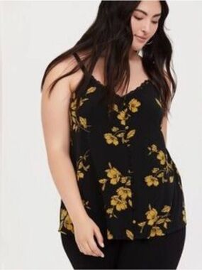 Torrid Button Down Tank Top